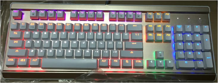 GM_201 led light keyboard_ whole sale_ 104 key_backlight